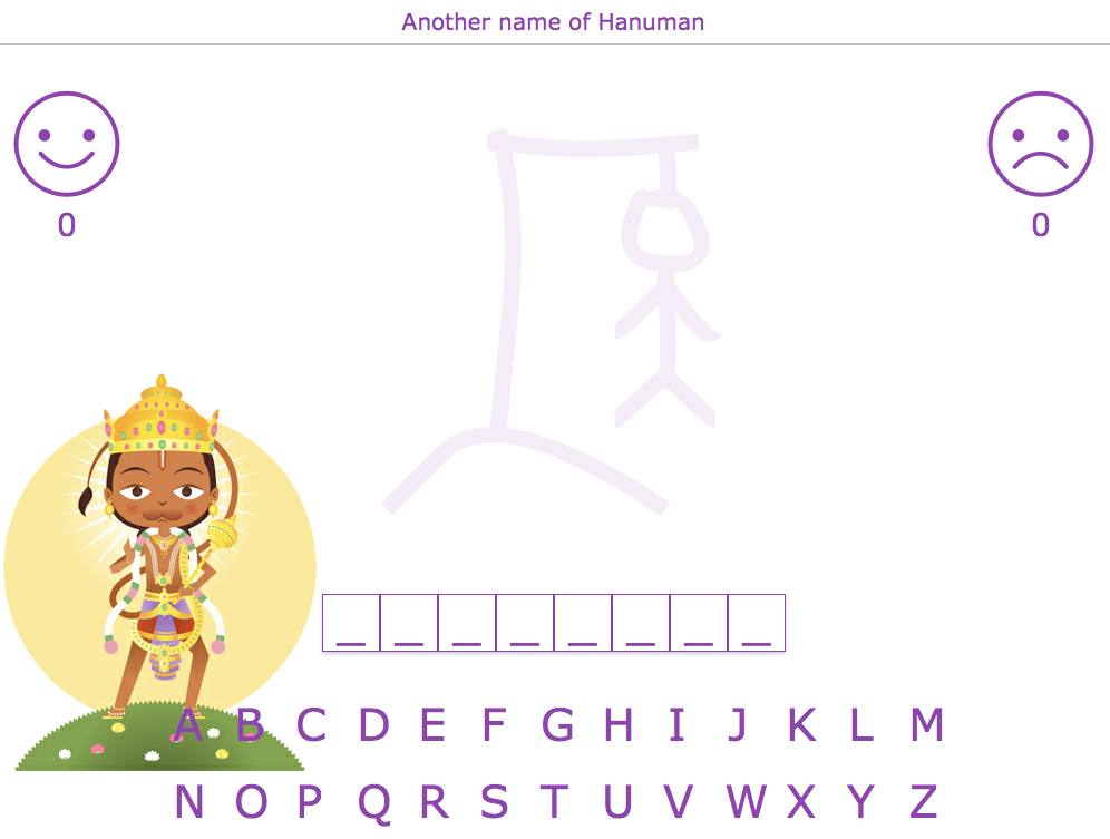 Guess 5 Hanuman names