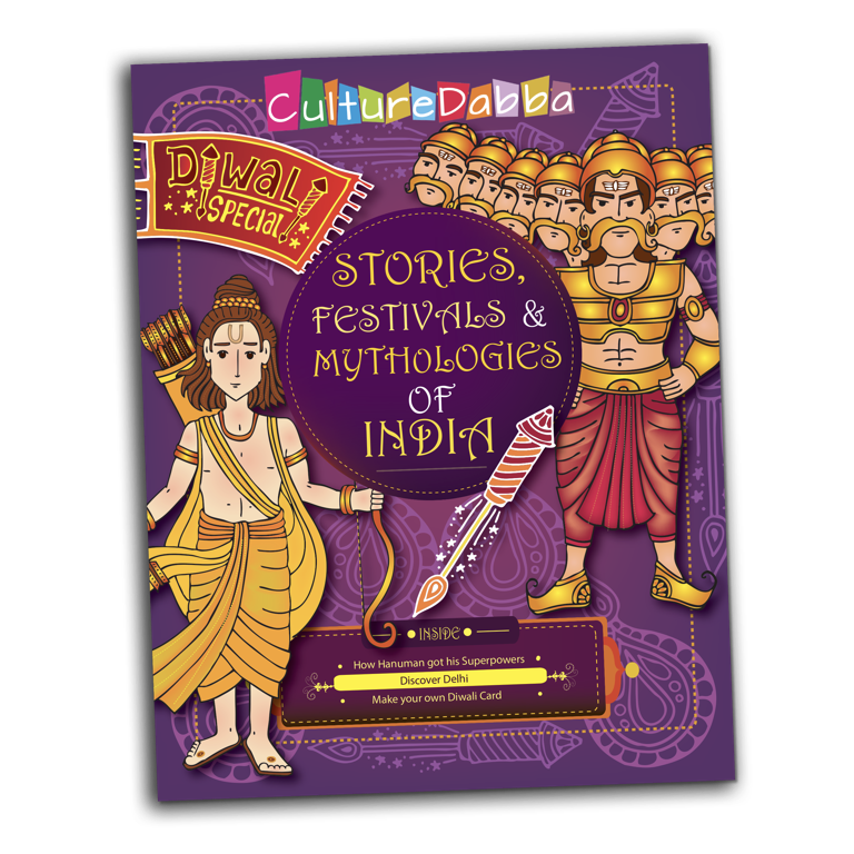 Indian culture in an activity book